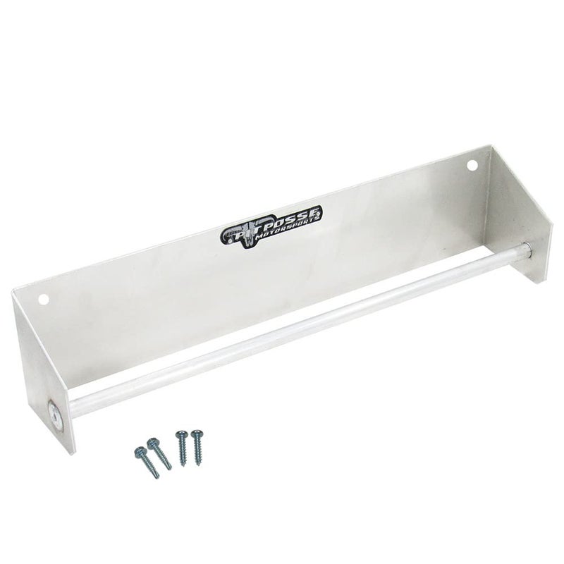 Pit Posse 464 Tie Down Hanger Holder Aluminum Rack - Made in USA - Wall Mounted for Enclosed Race Trailer Garage Shop Storage Organizer- Holds Tie Downs, Ratchet Straps, Bungee Cords (Silver) - Image 5